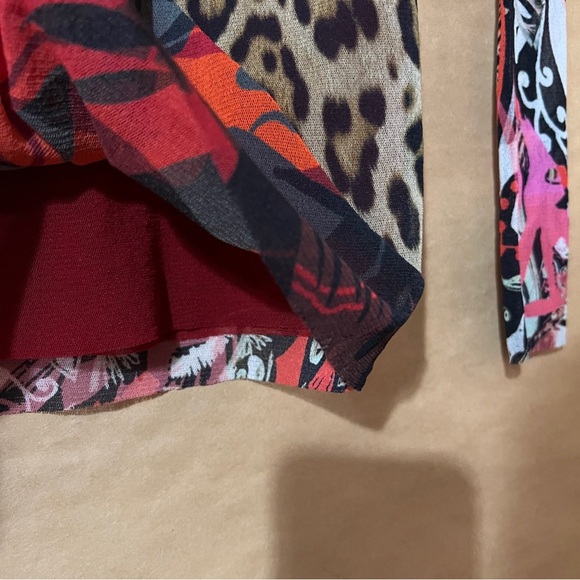 Fuzzi Jean Paul Gaultier Patchwork Mesh Top Long Sleeve Y2K Indie Sleaze Size XS - Picture 7 of 11